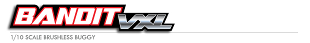 Bandit® VXL:  1/10 Scale Off-Road Buggy with TQi™ Traxxas Link™ Enabled 2.4GHz Radio System & Traxxas Stability Management (TSM)® Logo