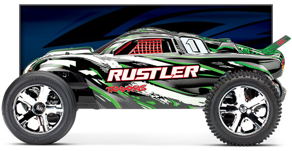 Rustler (#37054-4) Side View (Green)