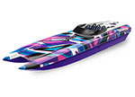 PURPLE DCB M41 Widebody:  Brushless 40" Race Boat with TQi™ Traxxas Link™ Enabled 2.4GHz Radio System & Traxxas Stability Management (TSM)®