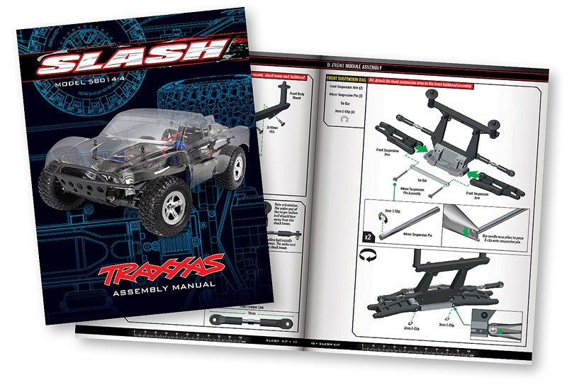 Assembly Manual Preview - Slash 2WD Unassembled Kit (#58014-4)