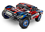 RED/BLUE Slash: 1/10-Scale 2WD Short Course Racing Truck with TQ™ 2.4GHz radio system and LED lights