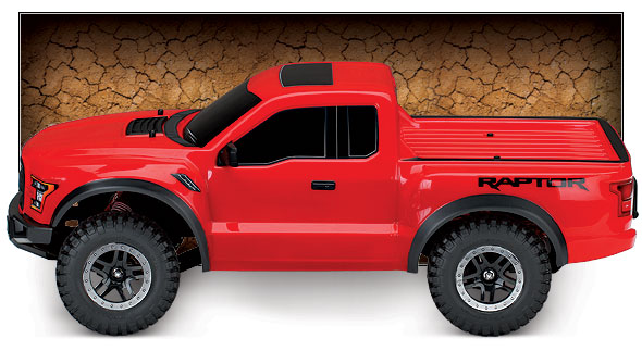 Ford F-150 Raptor (#58094-1) Side View (Red)