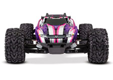 Rustler 4X4 VXL (#67076-4) Front View (Pink)