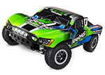 GREEN Slash 4X4: 1/10 Scale 4WD Electric Short Course Truck with TQ 2.4GHz Radio System and LED lights