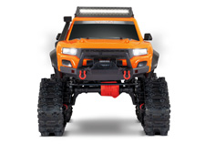TRX-4 Equipped with TRAXX (#82034-4) Front View (Orange)