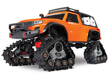 TRX-4 Equipped with TRAXX (#82034-4) Three-Quarter View (Orange)