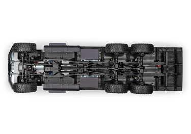 TRX-6 Flatbed Hauler (#88086-4) Bottom Chassis View