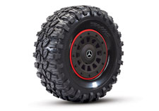 TRX-6 Mercedes-Benz G 63 AMG 6x6 (#88096-4) 2.2-inch Beadlock-Style Wheels with Soft S1-Compound Tires