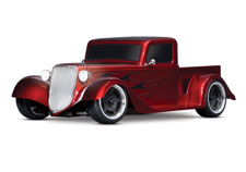 Factory Five 1935 Hot Rod Truck (#93034-4) Front Three-Quarter View (Red)