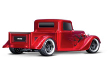 Factory Five 1935 Hot Rod Truck (#93034-4) Rear Three-Quarter View (Red)