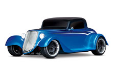 Factory Five 1933 Hot Rod Coupe (#93044-4) Front Three-Quarter View (Blue)
