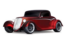 Factory Five 1933 Hot Rod Coupe (#93044-4) Front Three-Quarter View (Red)