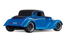 Factory Five 1933 Hot Rod Coupe (#93044-4) Rear Three-Quarter View (Blue)