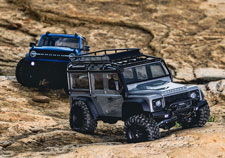 TRX-4M Land Rover Defender (#97054-1) Action (Silver & Blue)