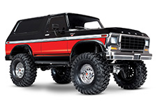 TRX-4 1979 Ford Bronco Front 3-quarter View (Red)